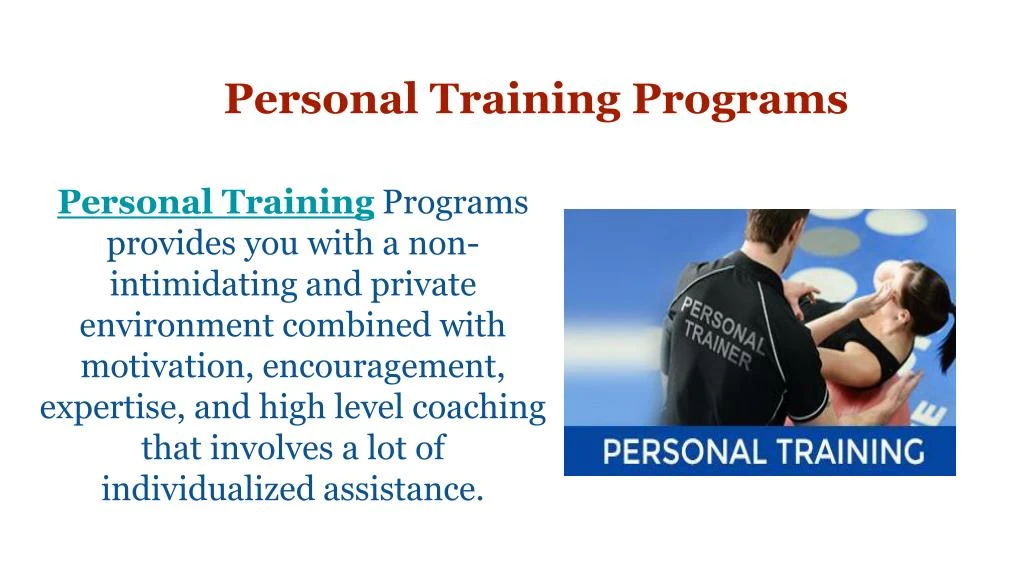 personal training programs
