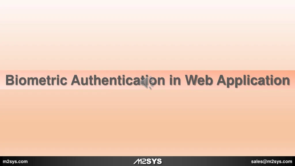 biometric authentication in web application