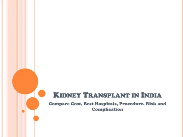 Cost of kidney transplant in Delhi