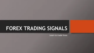 Forex Trading Signals - slide 1