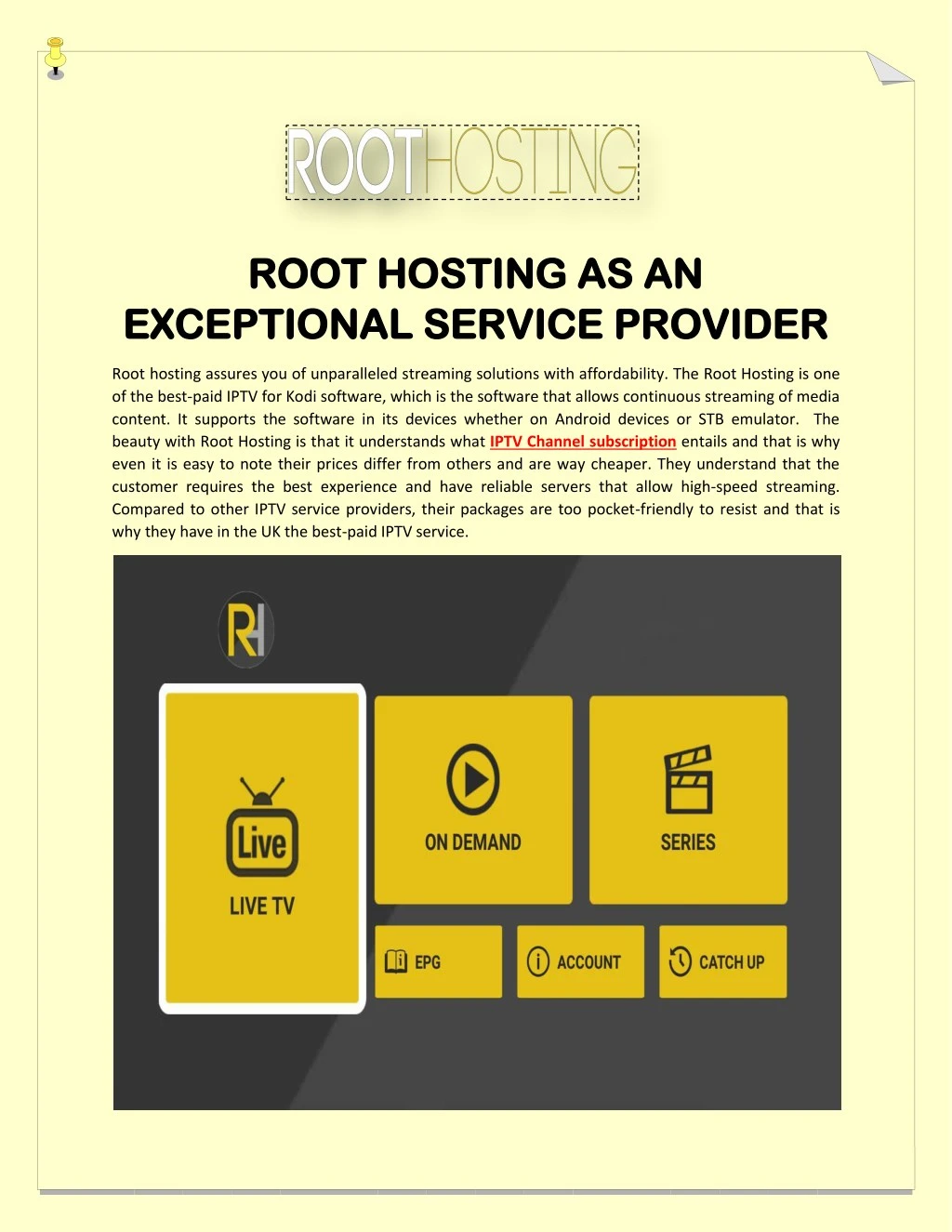 root hosting root hosting as an exceptional