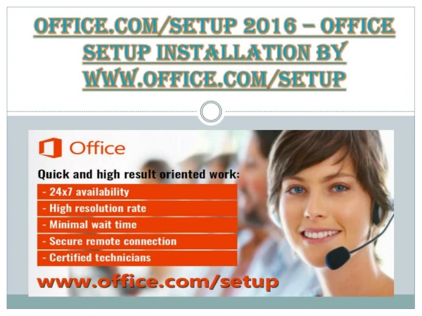 office.com/setup 2016