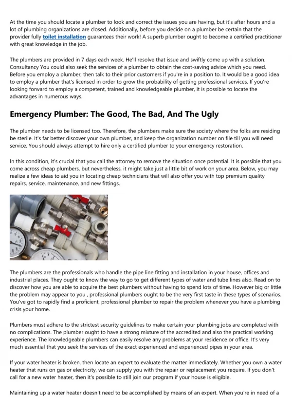 The Biggest Problem With The Plumber, And How You Can Fix It