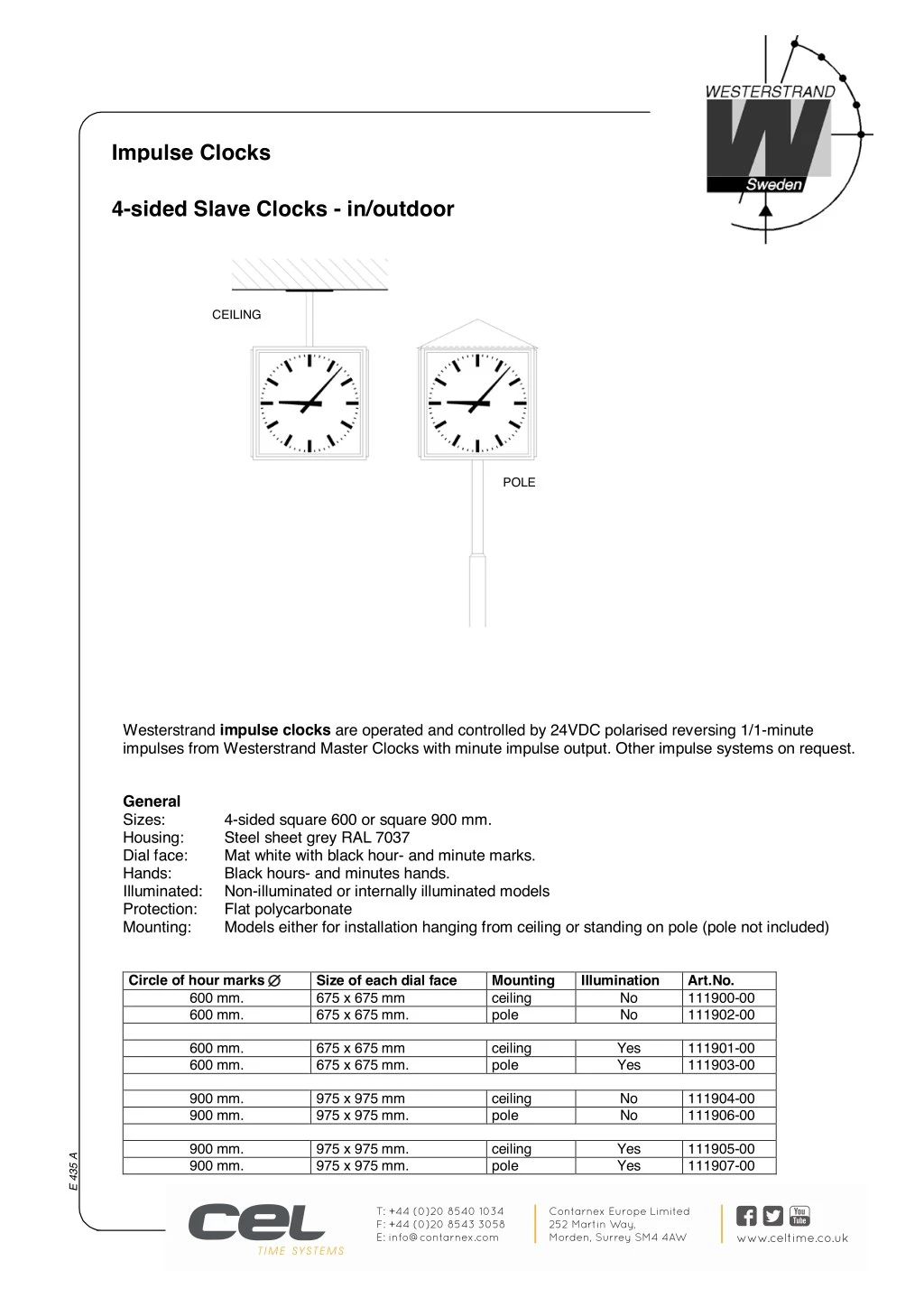 impulse clocks