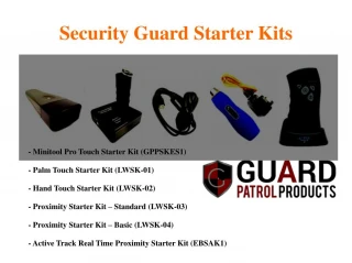 Starter Kits - slide 1