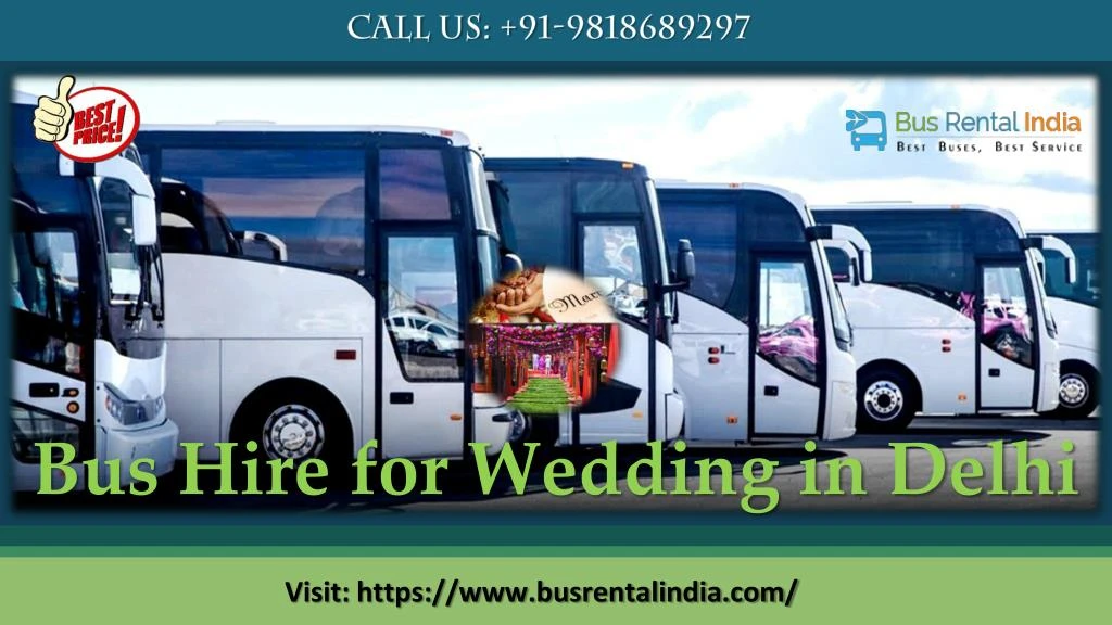 bus hire for wedding in delhi