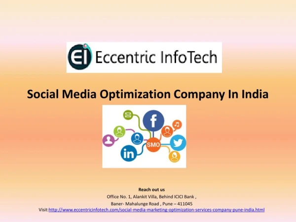 Social Media Optimization Services, SMO Services in India - Eccentric Infotech