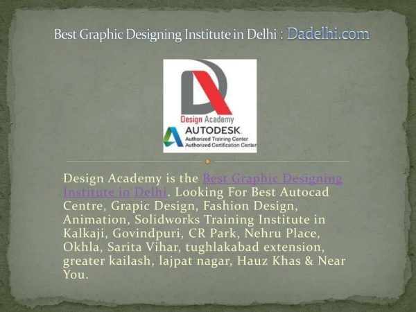 Graphic Designing Institute Delhi
