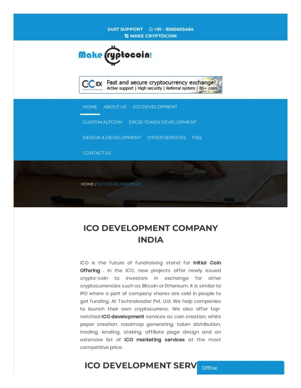 ICO Development - ICO Development company Services | Makecryptocoin