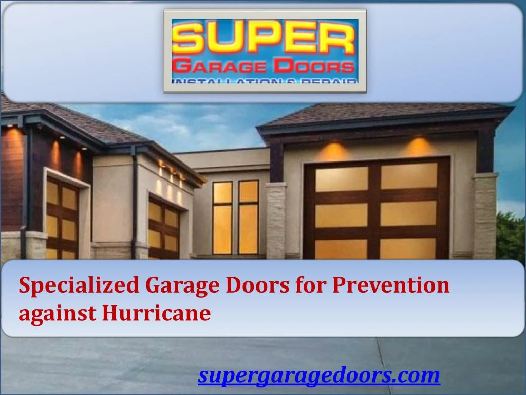 specialized garage doors for prevention against