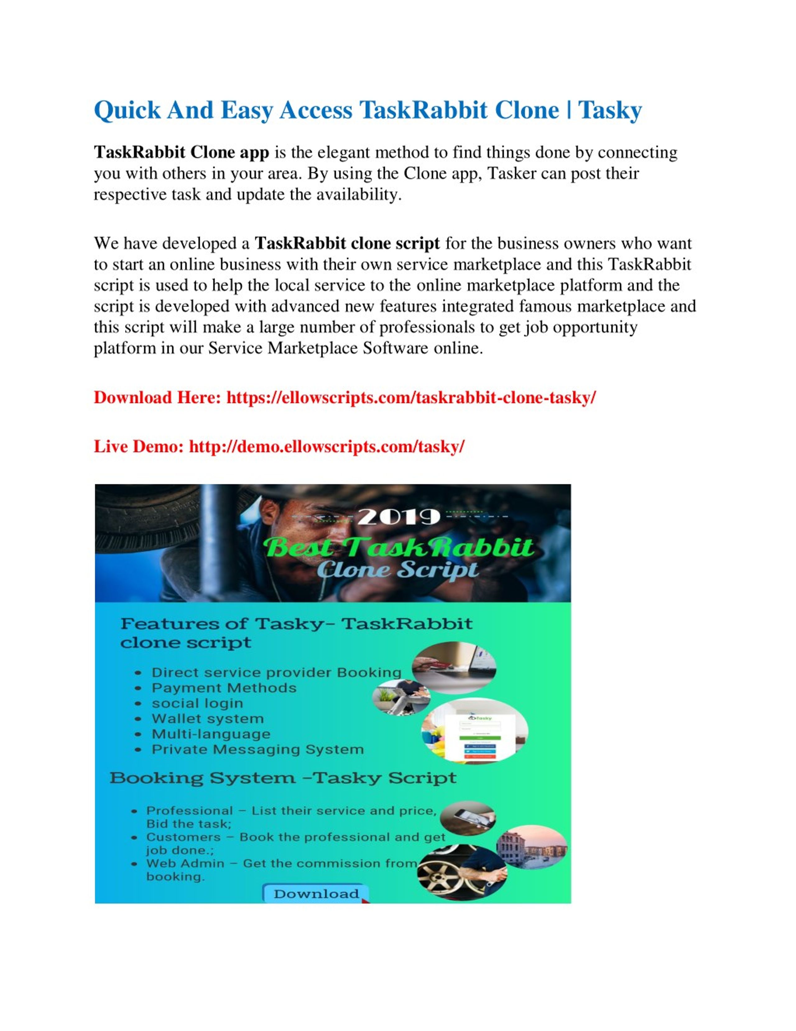 PPT - Quick And Easy Access TaskRabbit Clone Script PowerPoint ...