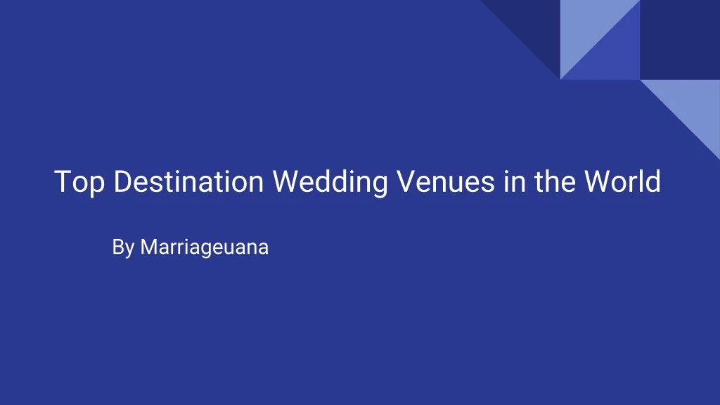 top destination wedding venues in the world