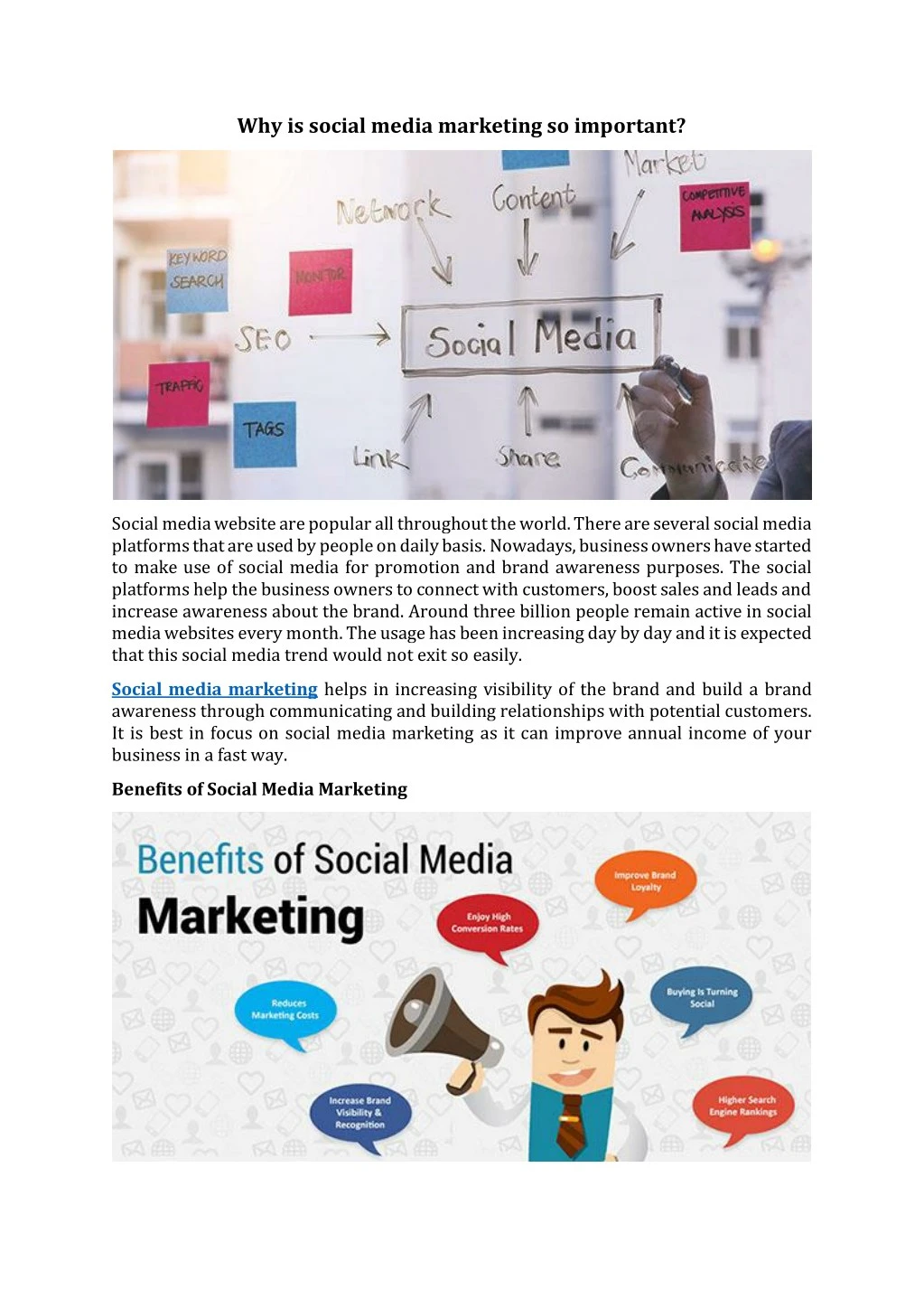 why is social media marketing so important