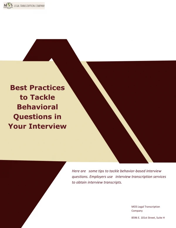 Best Practices to Tackle Behavioral Questions in Your Interview