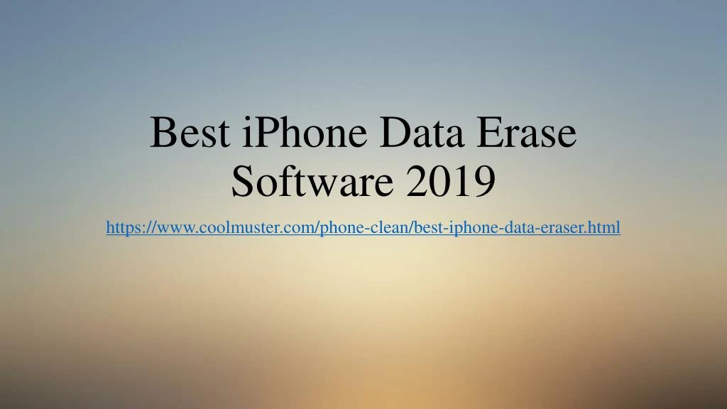 best iphone data erase software 2019