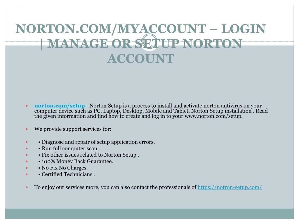 norton com myaccount login manage or setup norton account