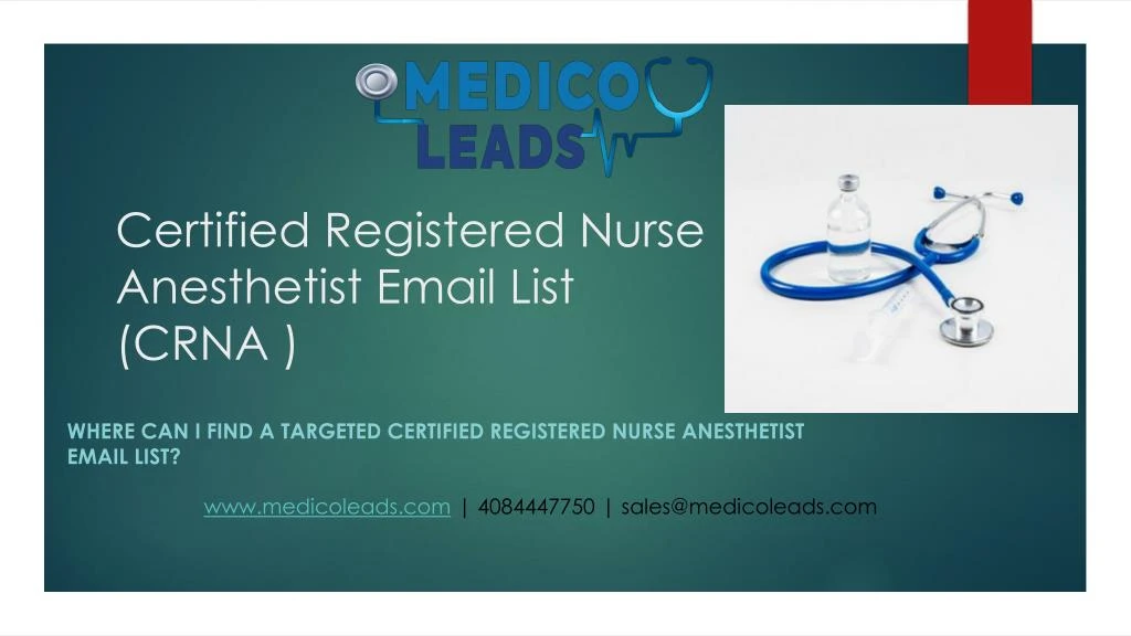 certified registered nurse anesthetist email list crna