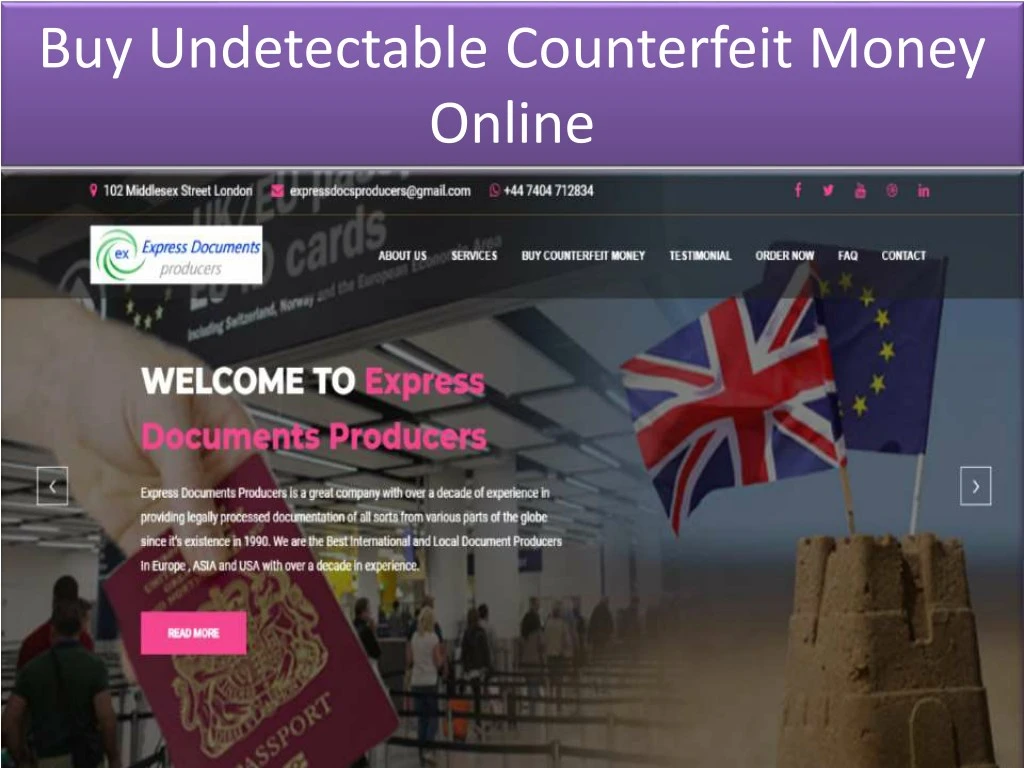 buy undetectable counterfeit money online