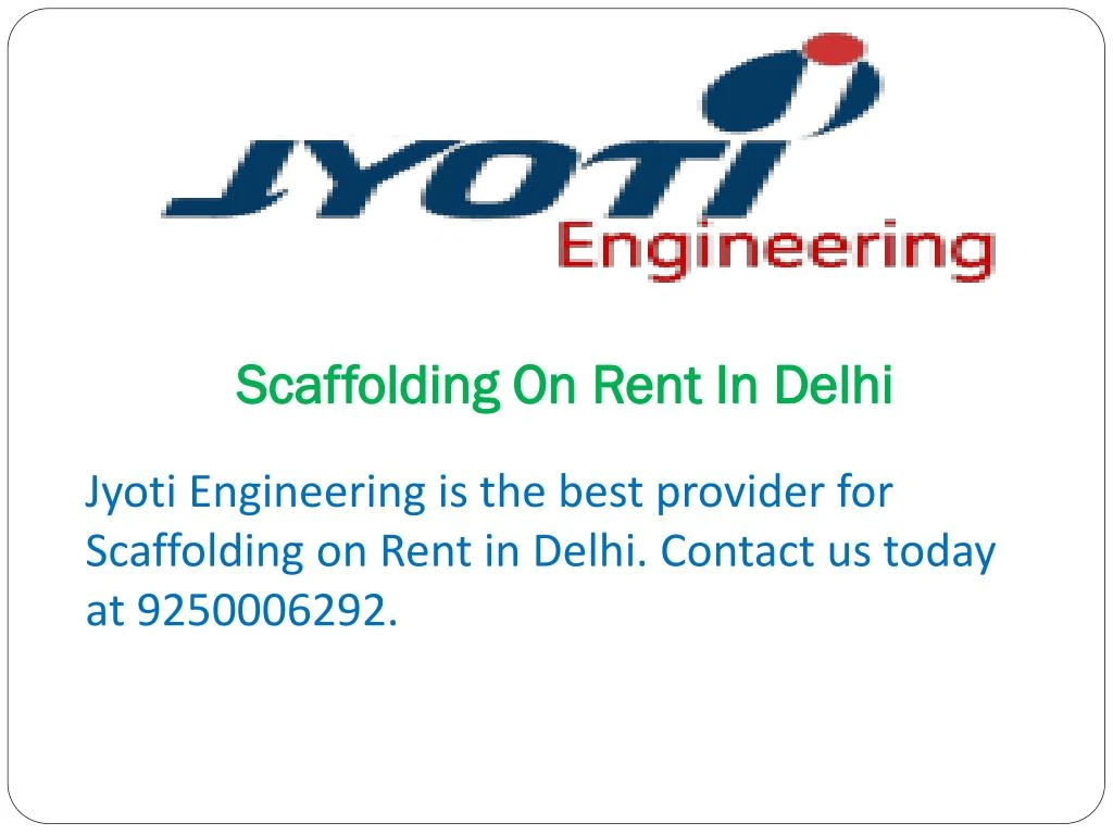 scaffolding on rent in delhi