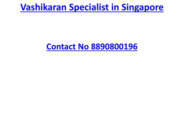 Vashikaran Specialist in Singapore