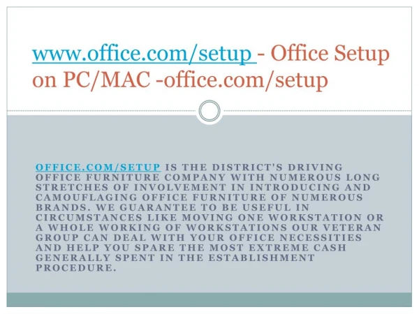 www office com setup office setup on pc mac office com setup