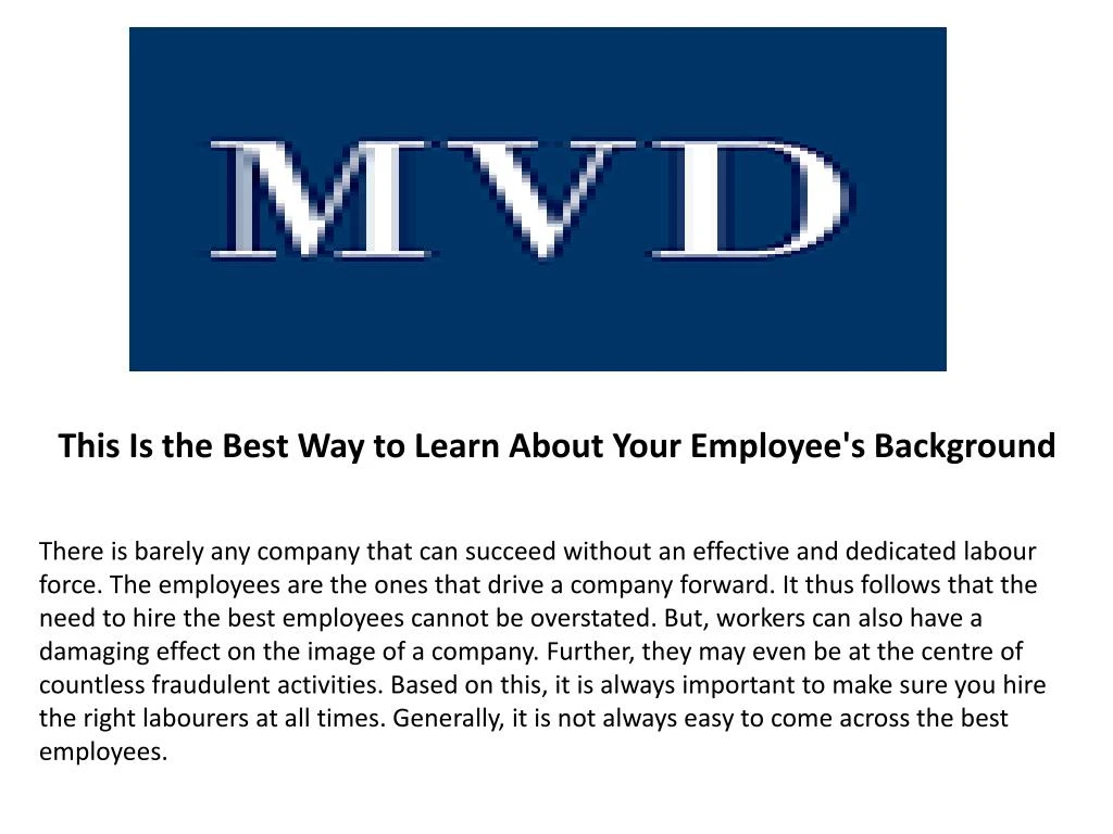 this is the best way to learn about your employee