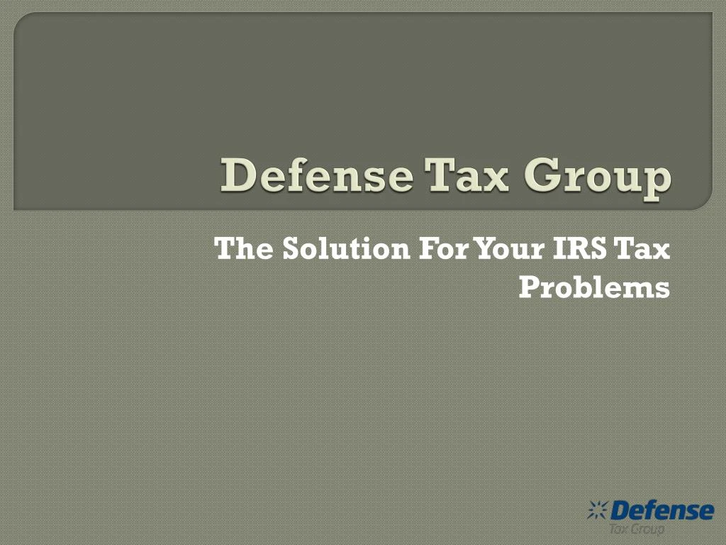 defense tax group