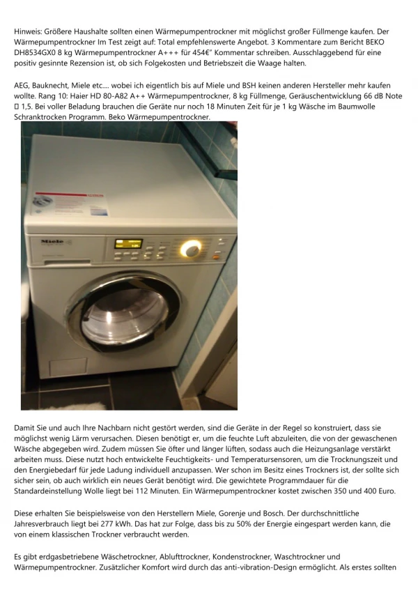 Die 3 Minuten Regel - Waschmaschine Trockner Kombi