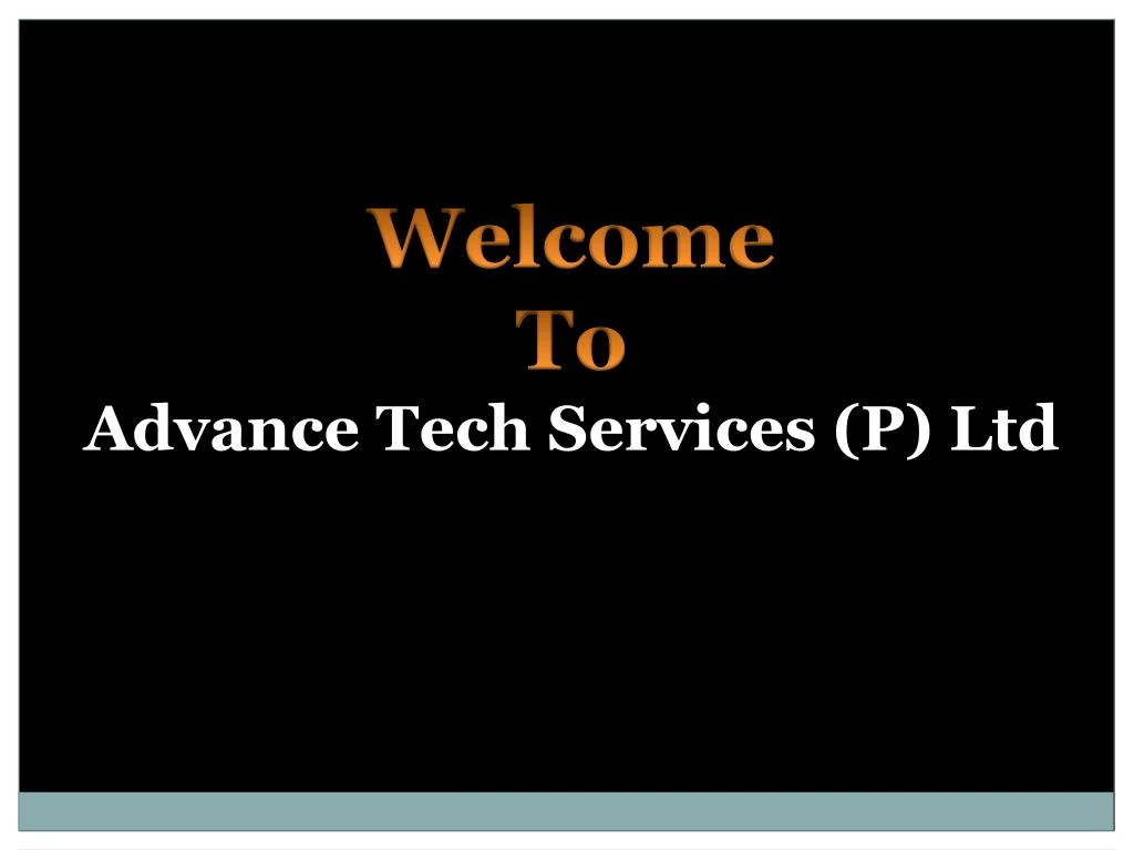 welcome to advance tech services p ltd