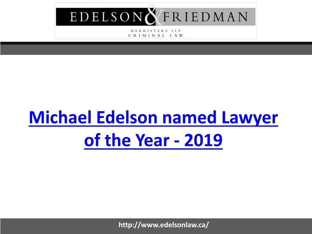 michael edelson named lawyer of the year 2019