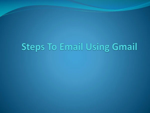 steps to email using gmail