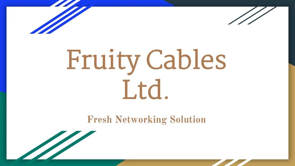 fruity cables ltd