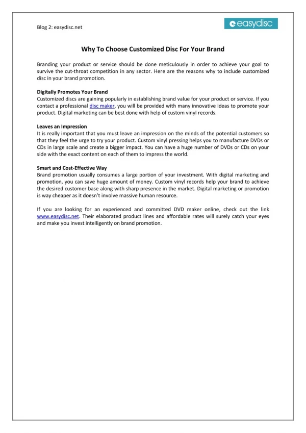 blog 2 easydisc net