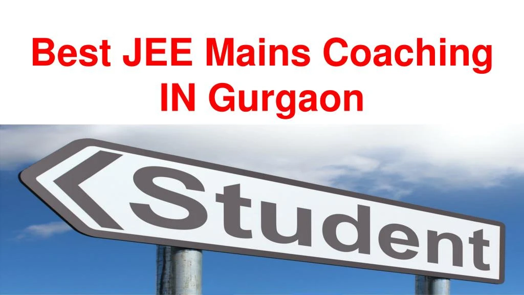 best jee mains coaching in gurgaon