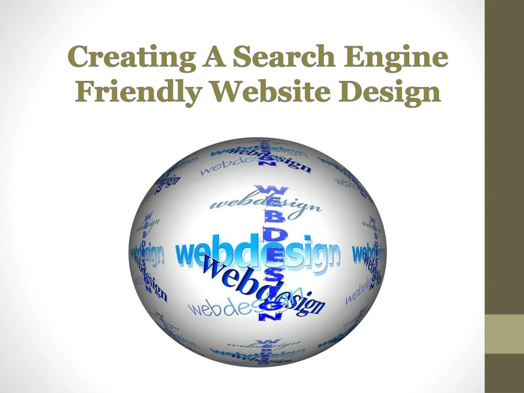 creating a search engine friendly website design