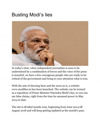 Modi Lies : Corrupt Modi