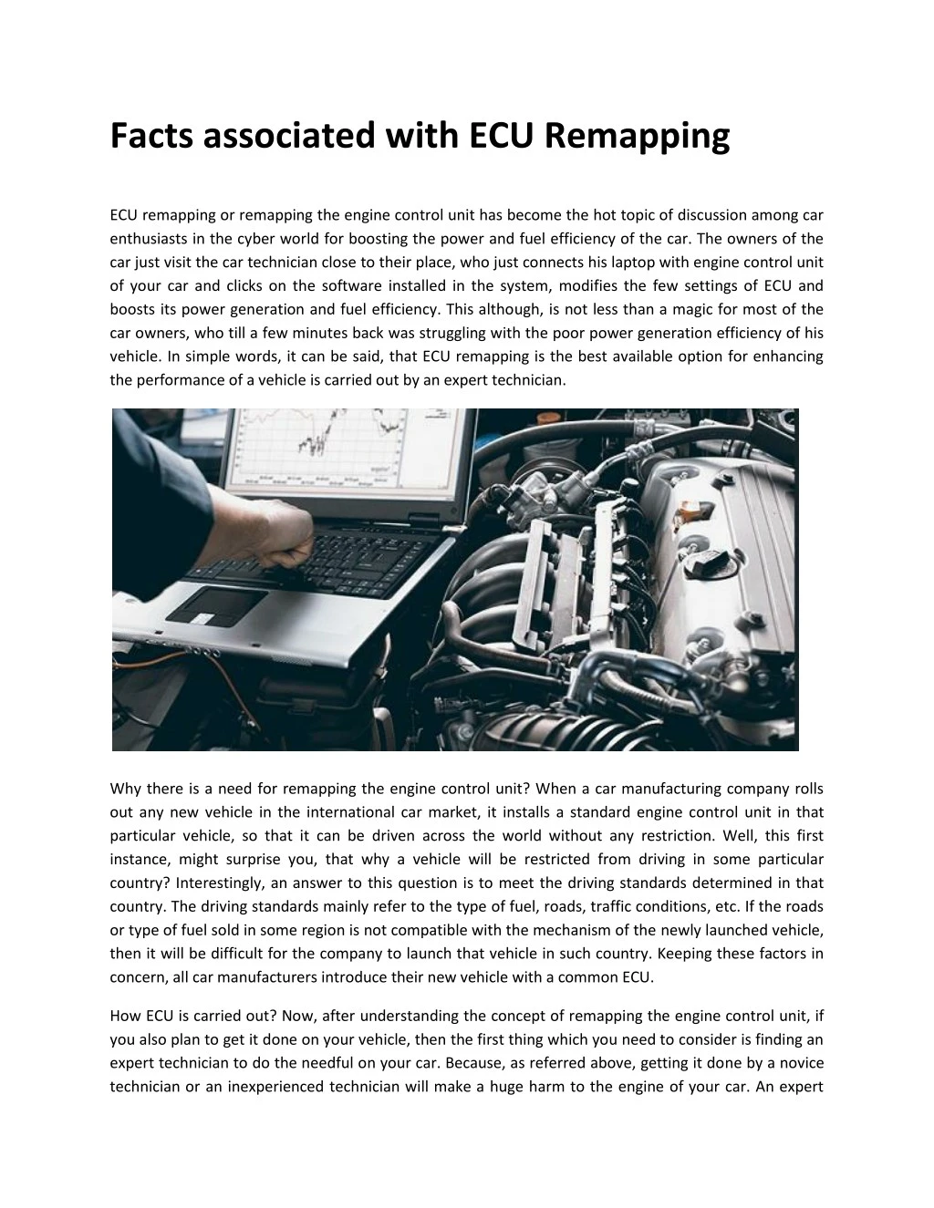 facts associated with ecu remapping