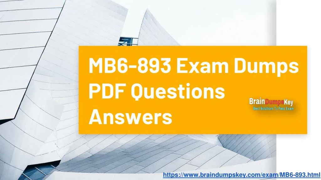 mb6 893 exam dumps pdf questions answers