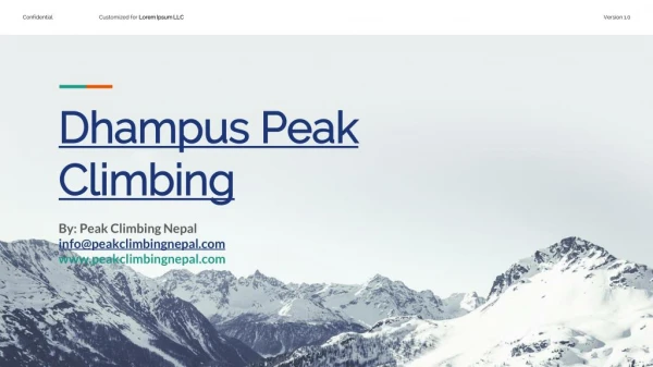 Dhampus Peak Plimbing