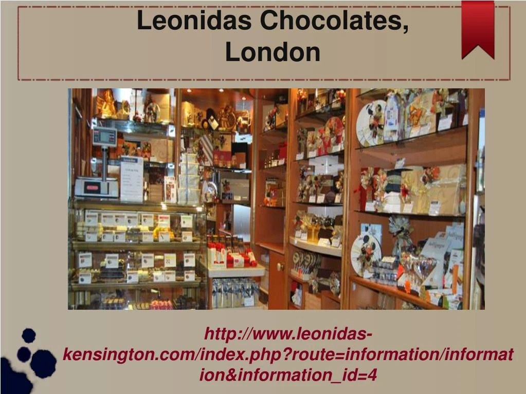leonidas chocolates london