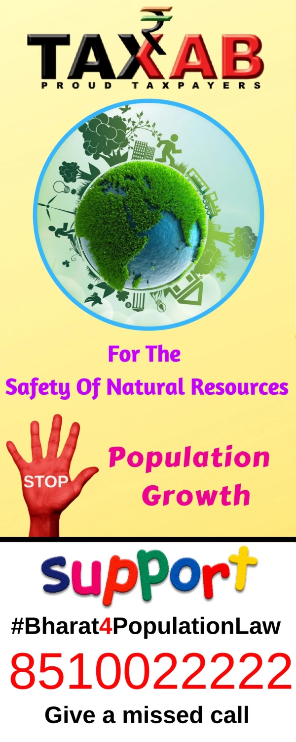 Safety of Natural Resources in India from Population growth