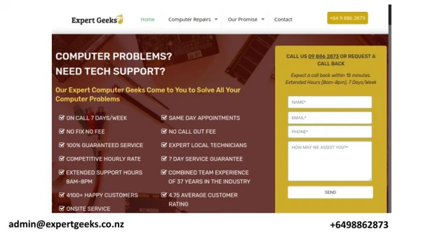 Laptop Repairs Auckland - Expert Geeks