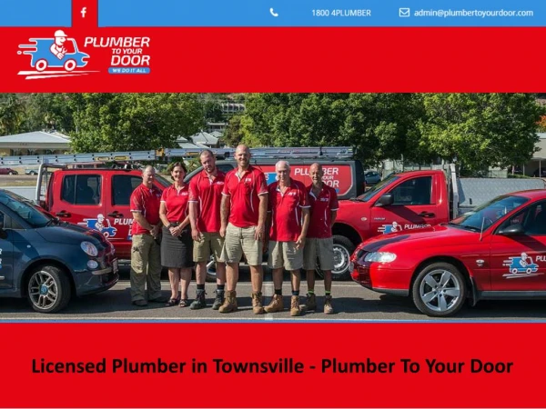 Licensed Plumber in Townsville - Plumber To Your Door