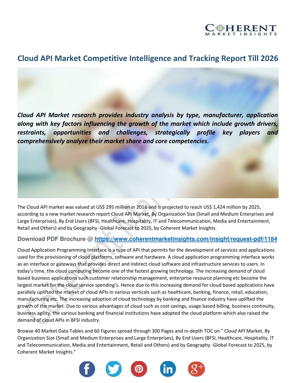 cloud api market competitive intelligence