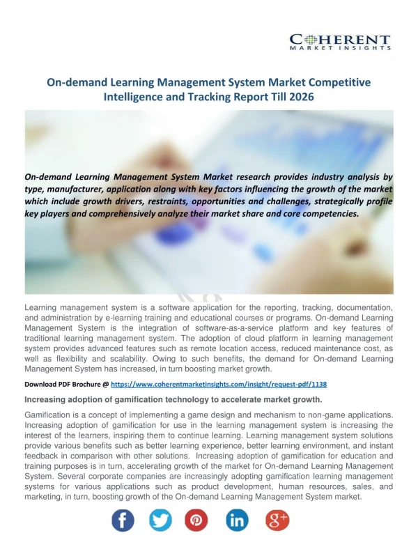 On-demand Learning Management System Market