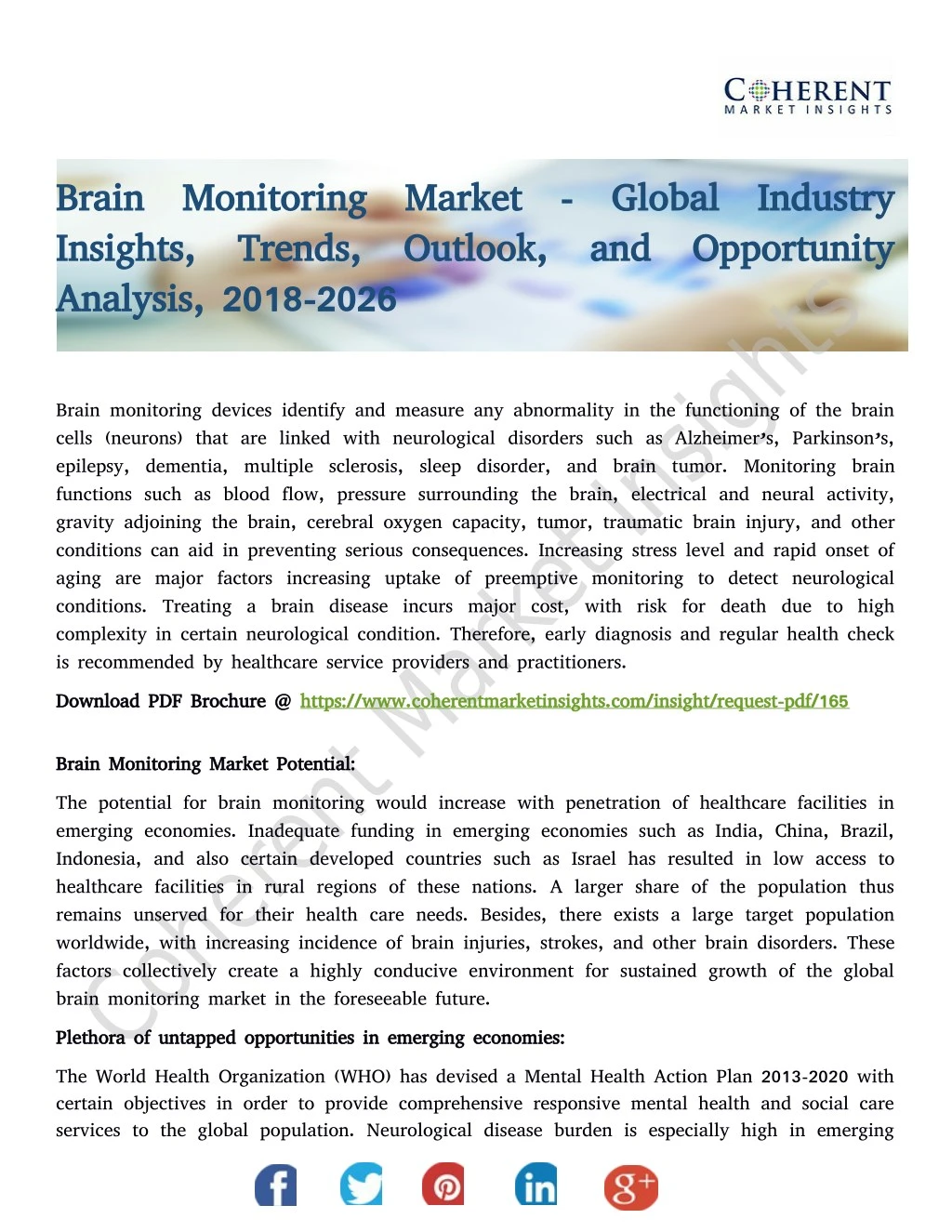 brain monitoring market global industry brain