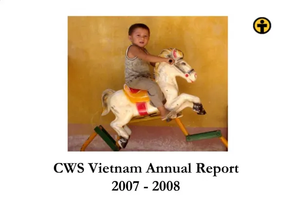CWS Vietnam Annual Report 2007 - 2008