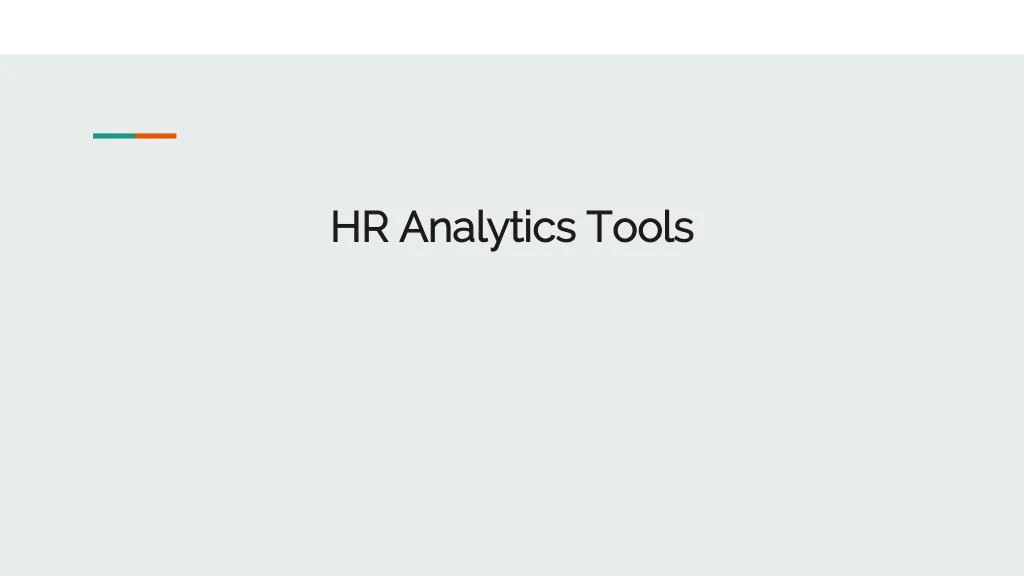 hr analytics tools