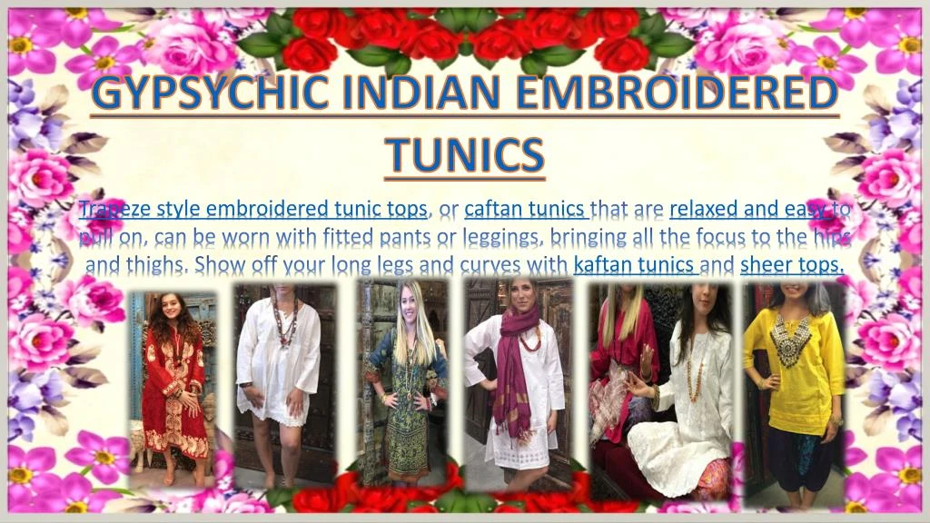 gypsychic indian embroidered tunics
