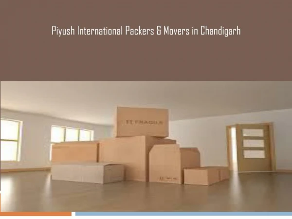 Movers and packers Cost Chandigarh